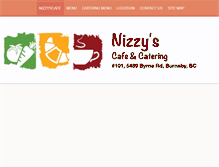 Tablet Screenshot of nizzyscafe.com